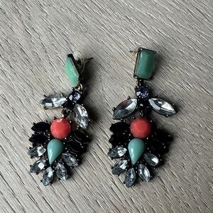Elegant Multicolor Vintage  Statement Earrings